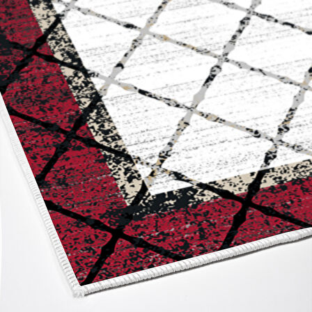 Dekoreko Kaymaz Taban Djt Salon Halısı Star Pamuk Modern M5129