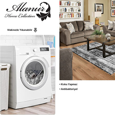 Dekoreko Kaymaz Taban Djt Salon Halısı Star Pamuk Modern Mu147