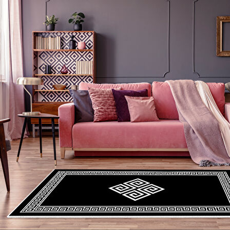 Dekoreko Kaymaz Taban Djt Salon Halısı Yıldız Deri Modern 656M