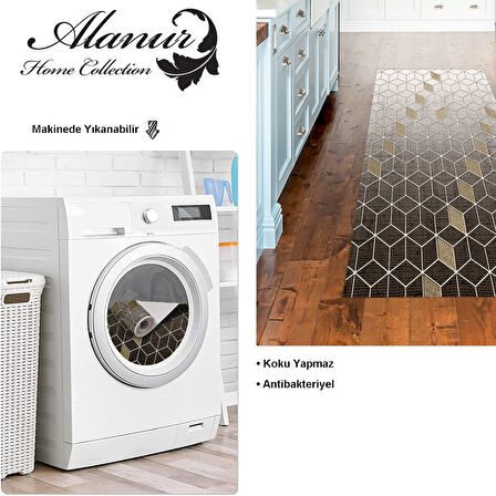 Dekoreko Kaymaz Taban Djt Mutfak Halısı Trend Modern 719