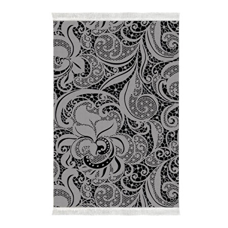 Dekoreko Kaymaz Taban Djt Salon Halısı Trend Saçaklı Modern Mu145