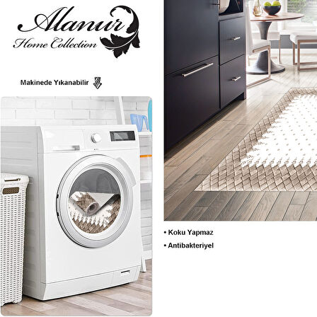 Dekoreko Kaymaz Taban Djt Mutfak Halısı Trend Modern 1529