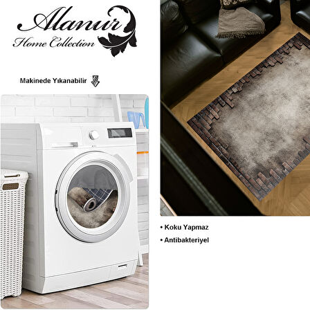 Dekoreko Kaymaz Taban Djt Salon Halısı Star Pamuk Modern F5049