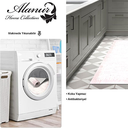 Dekoreko Kaymaz Taban Djt Mutfak Halısı Trend Modern 1342