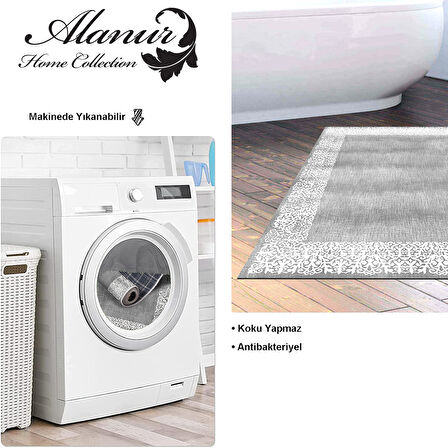 Dekoreko Kaymaz Taban Djt Banyo Halısı Star Pamuk Modern 1460