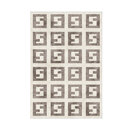 Dekoreko Kaymaz Taban Djt Mutfak Halısı Yıldız Deri Modern 606M