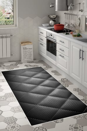 Kaymaz Dijital Mutfak & Salon Halı Trend Geometrik E5013