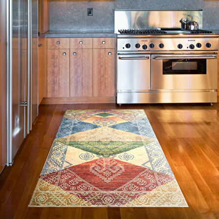 Dekoreko Kaymaz Taban Djt Mutfak Halısı Trend İskandinav S5047