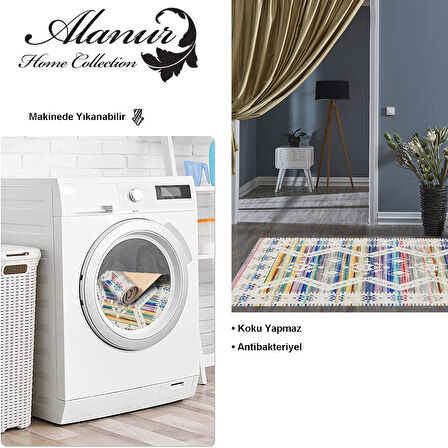 Dekoreko Kaymaz Taban Djt Salon Halısı Yıldız Deri İskandinav F5014