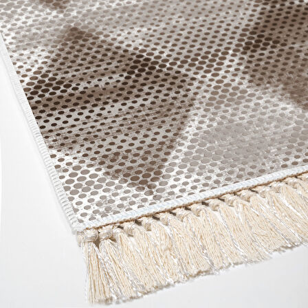 Dekoreko Kaymaz Taban Djt Mutfak Halısı Star Pamuk Saçaklı İskandinav F5131