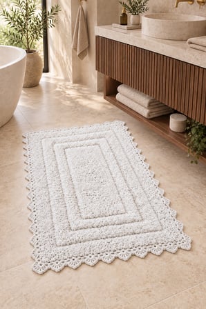 Alanur Bodrum Tufting Cotton Pamuklu El Işi Örgülü Paspas 110 (70 x 120 cm)