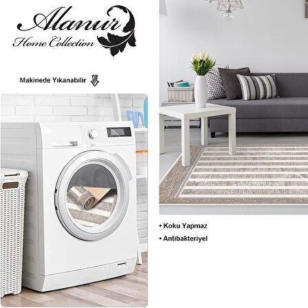 Dekoreko Kaymaz Taban Djt Salon Halısı Yıldız Deri Modern 1545