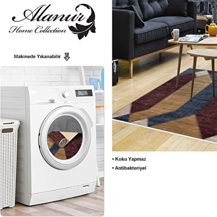 Dekoreko Kaymaz Taban Djt Salon Halısı Yıldız Deri Modern S6506