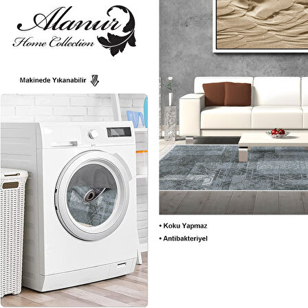 Dekoreko Kaymaz Taban Djt Salon Halısı Star Pamuk Saçaklı İskandinav F5132