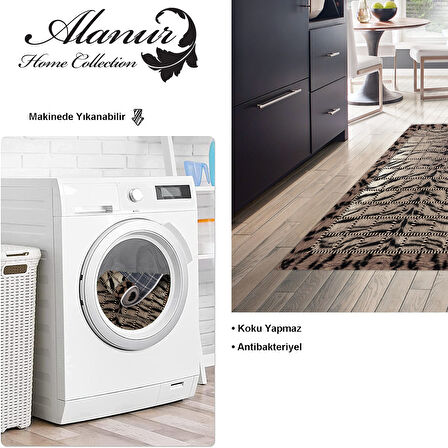 Dekoreko Kaymaz Taban Djt Mutfak Halısı Star Pamuk Modern 1906