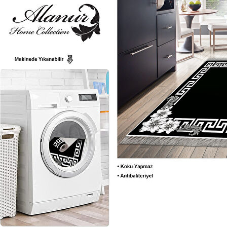 Dekoreko Kaymaz Taban Djt Mutfak Halısı Trend Saçaklı Modern Kt494