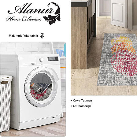 Dekoreko Kaymaz Taban Djt Mutfak Halısı Star Pamuk Modern E4052