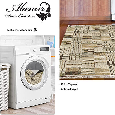 Dekoreko Kaymaz Taban Djt Mutfak Halısı Trend Saçaklı Modern 1937