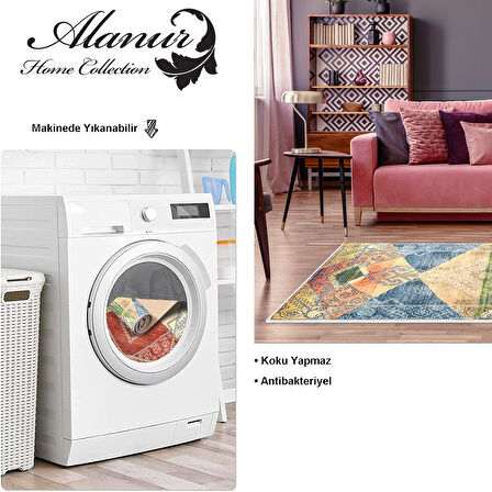 Dekoreko Kaymaz Taban Djt Salon Halısı Yıldız Deri İskandinav S5047