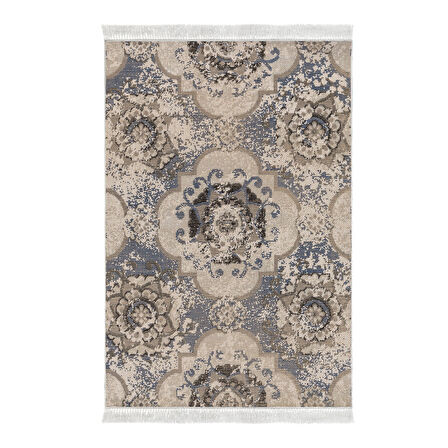 Dekoreko Kaymaz Taban Djt Mutfak Halısı Star Pamuk Saçaklı Modern 1903M