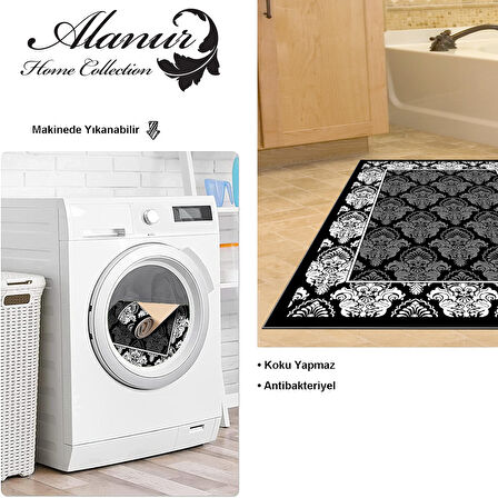 Dekoreko Kaymaz Taban Djt Banyo Halısı Yıldız Deri Modern 700M