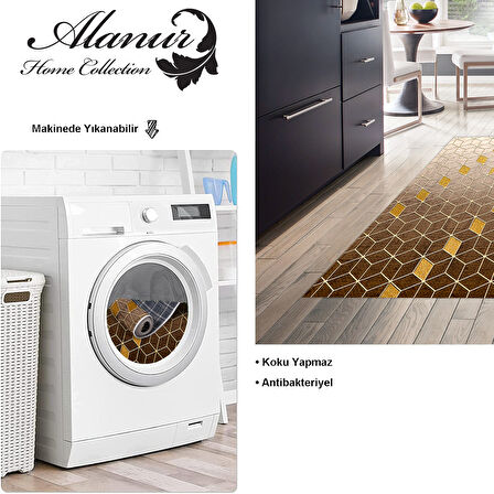 Dekoreko Kaymaz Taban Djt Mutfak Halısı Star Pamuk Modern 719