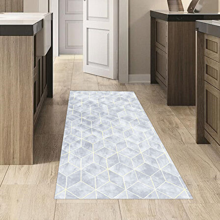 Dekoreko Kaymaz Taban Djt Mutfak Halısı Trend Modern 627M