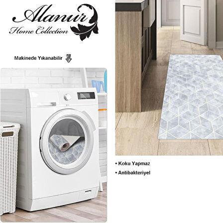 Dekoreko Kaymaz Taban Djt Mutfak Halısı Trend Modern 627M