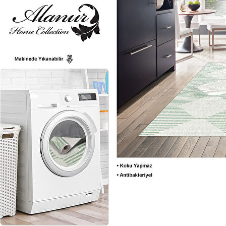 Dekoreko Kaymaz Taban Djt Mutfak Halısı Trend İskandinav F5085