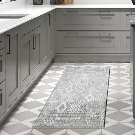 Dekoreko Kaymaz Taban Djt Mutfak Halısı Trend İskandinav F5137