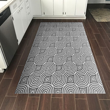 Dekoreko Kaymaz Taban Djt Mutfak Halısı Trend Modern 605M