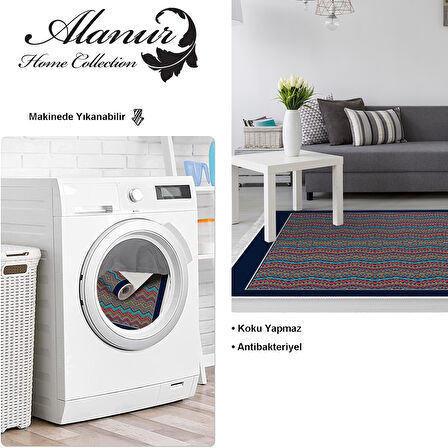 Dekoreko Kaymaz Taban Djt Salon Halısı Trend Saçaklı Modern 1935