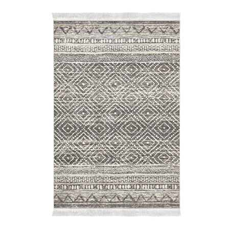 Dekoreko Kaymaz Taban Djt Salon Halısı Star Pamuk Saçaklı İskandinav F5087