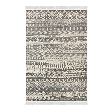 Dekoreko Kaymaz Taban Djt Mutfak Halısı Yıldız Deri Saçaklı İskandinav Al1104