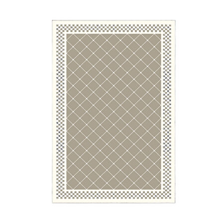 Dekoreko Kaymaz Taban Djt Banyo Halısı Yıldız Deri Modern 603M