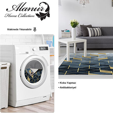 Dekoreko Kaymaz Taban Djt Salon Halısı Trend Saçaklı İskandinav 2146M