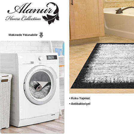Dekoreko Kaymaz Taban Djt Banyo Halısı Trend Modern 1342