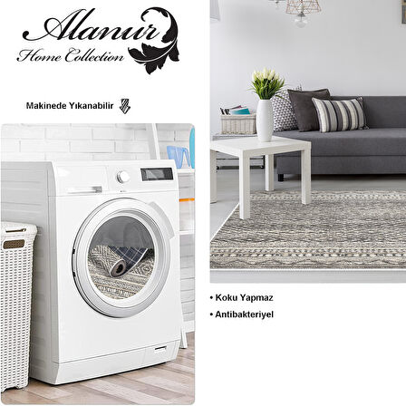 Dekoreko Kaymaz Taban Djt Salon Halısı Star Pamuk İskandinav F5087