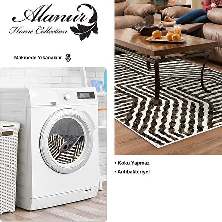 Dekoreko Kaymaz Taban Djt Salon Halısı Star Pamuk Modern 713