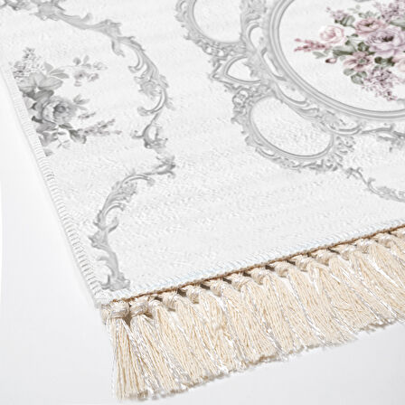 Dekoreko Kaymaz Taban Djt Mutfak Halısı Yıldız Deri Saçaklı Modern 1494