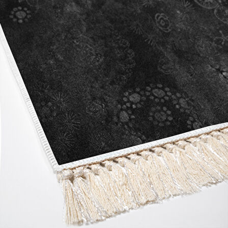 Dekoreko Kaymaz Taban Djt Banyo Halısı Trend Saçaklı Modern 1999