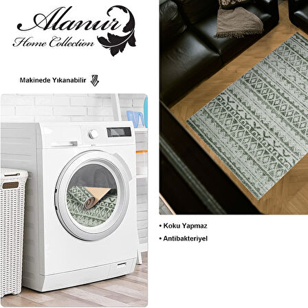 Dekoreko Kaymaz Taban Djt Salon Halısı Yıldız Deri İskandinav F5078