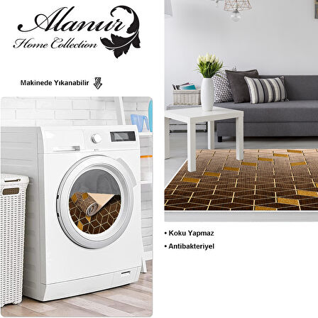 Dekoreko Kaymaz Taban Djt Salon Halısı Yıldız Deri Modern 719