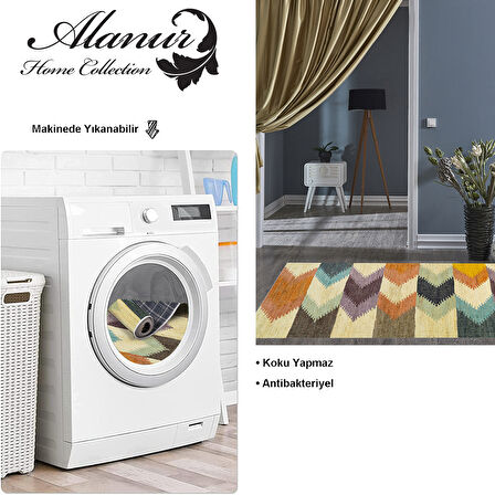 Dekoreko Kaymaz Taban Djt Salon Halısı Star Pamuk Modern 629M