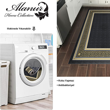 Dekoreko Kaymaz Taban Djt Mutfak Halısı Star Pamuk Modern M5140