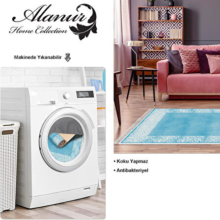 Dekoreko Kaymaz Taban Djt Salon Halısı Yıldız Deri Saçaklı Modern 1460