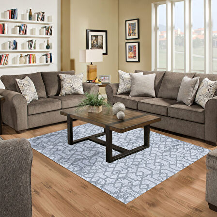 Dekoreko Kaymaz Taban Djt Salon Halısı Star Pamuk Modern 757