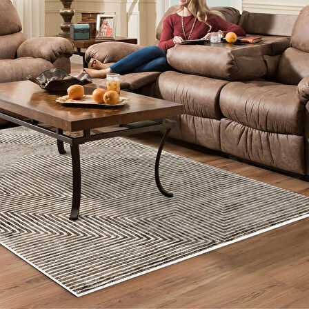 Dekoreko Kaymaz Taban Djt Salon Halısı Star Pamuk Modern Mu134