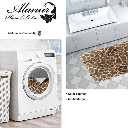 Dekoreko Kaymaz Taban Djt Banyo Halısı Trend Modern 1910