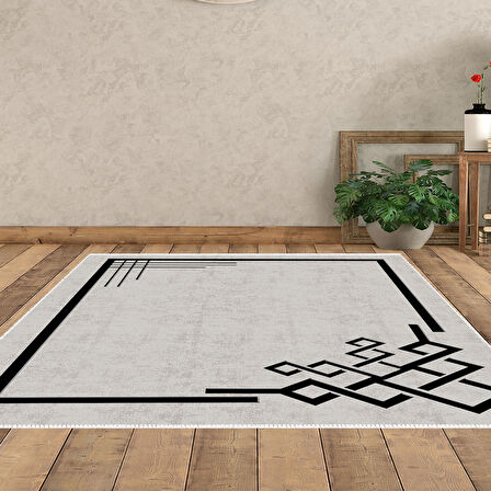 Dekoreko Kaymaz Taban Djt Salon Halısı Yıldız Deri Modern 1919